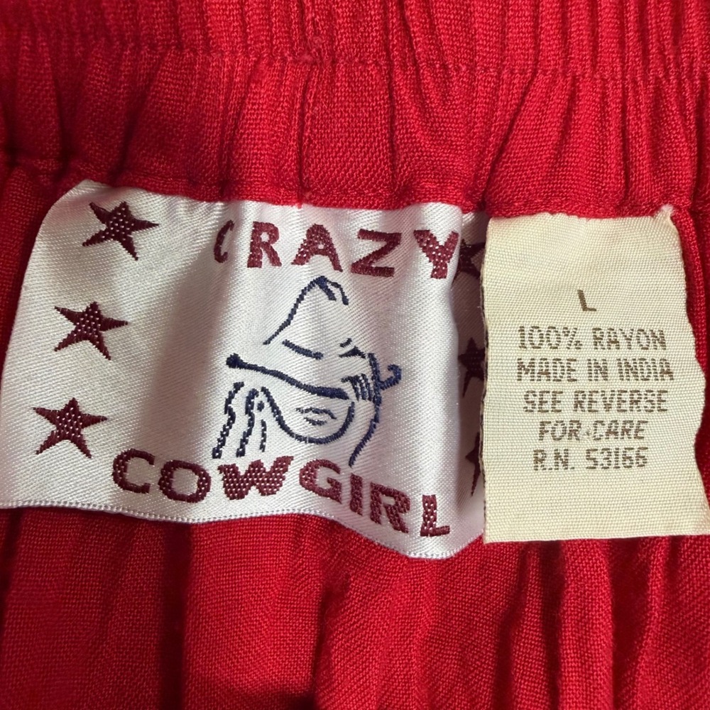 Vtg 90s Y2k Maxi Skirt Women L Tier Boho Cowgirl Chic Flowy Cottagecore Festival - Picture 4 of 11